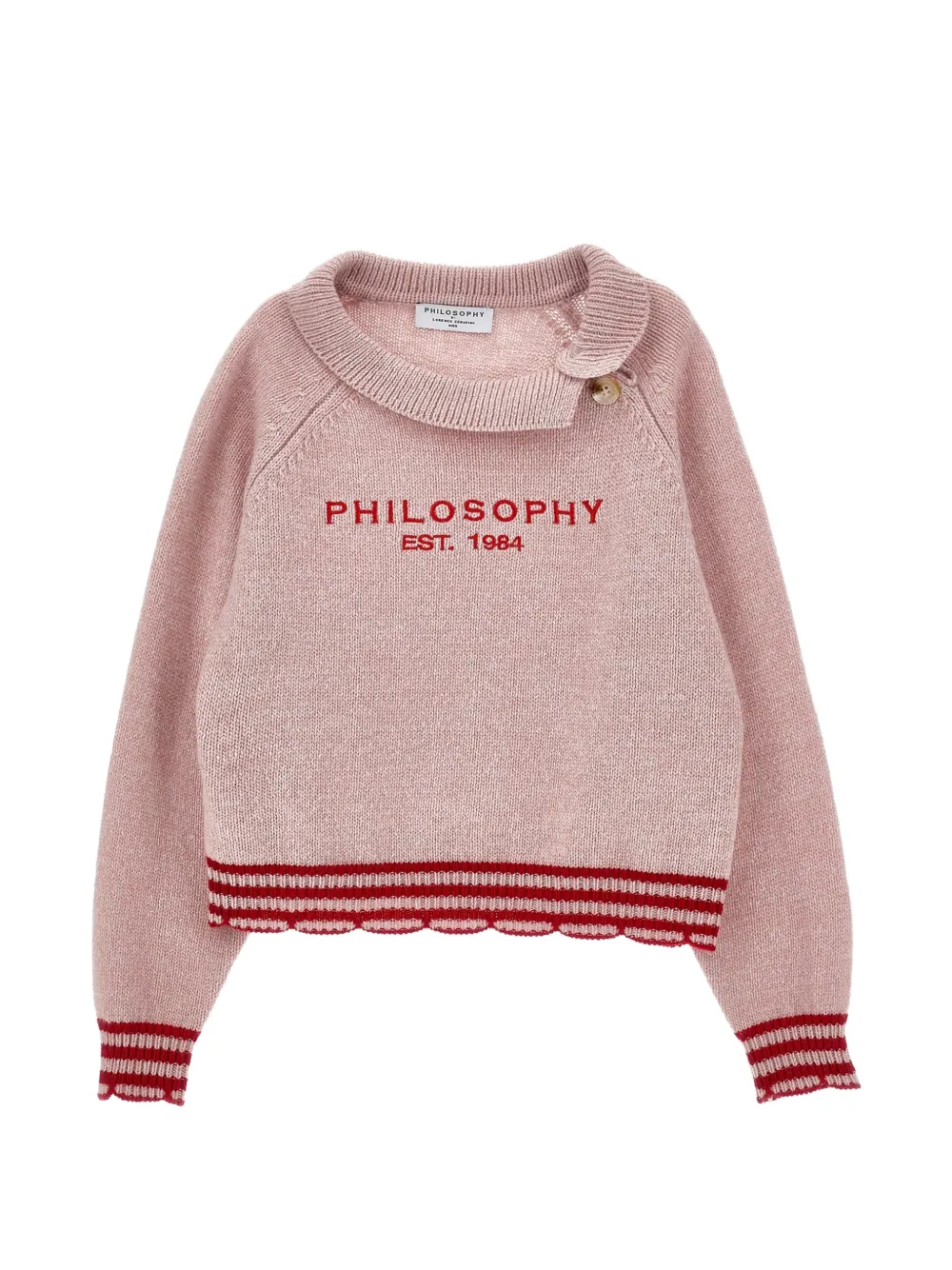 Philosophy Di Lorenzo Serafini Kids Maglione con ricamo - Rosa