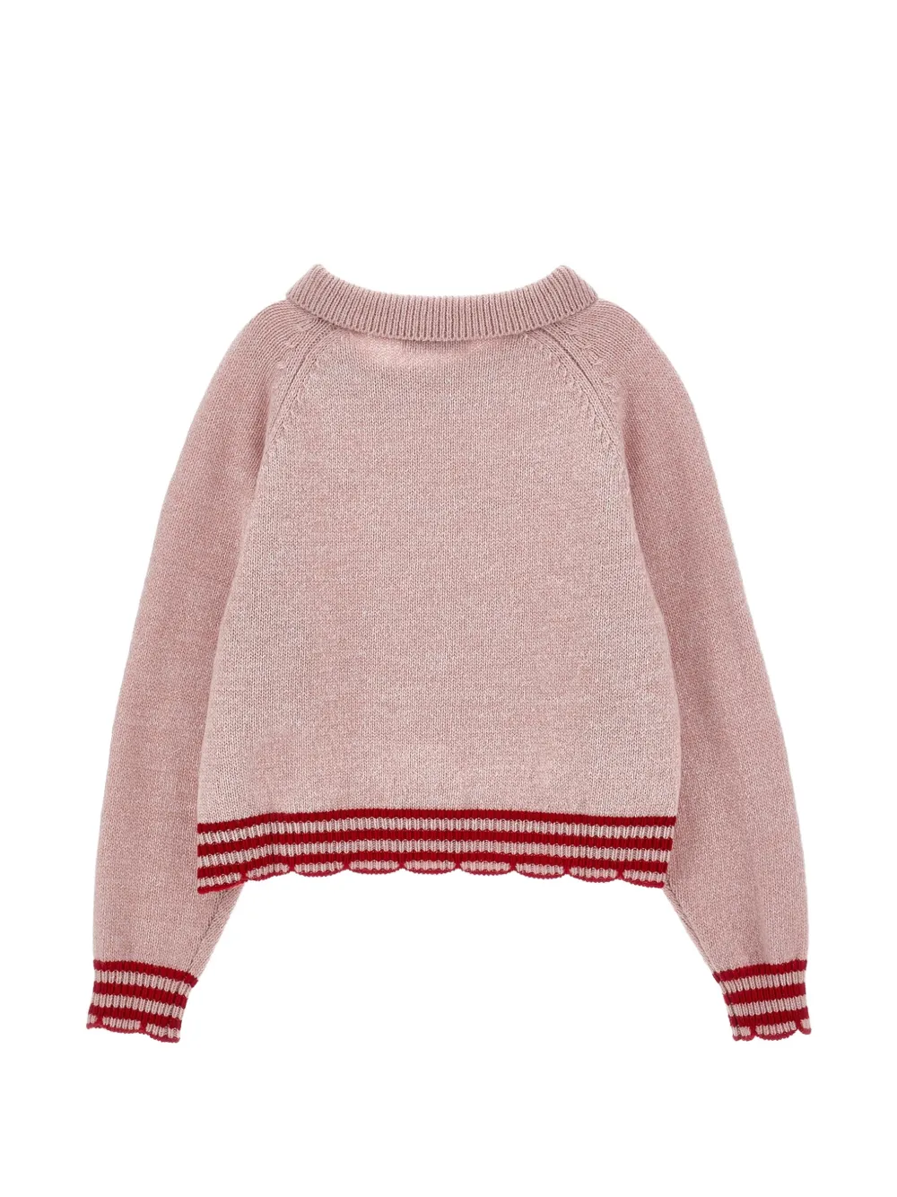Philosophy Di Lorenzo Serafini Kids Trui met geborduurd logo en gewelfde afwerking Roze