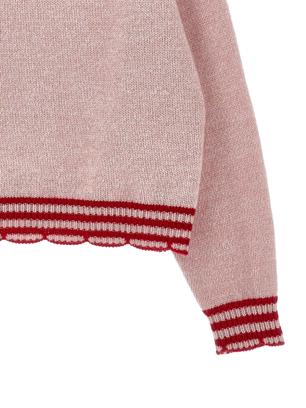Philosophy Di Lorenzo Serafini Kids Trui met geborduurd logo en gewelfde afwerking Roze
