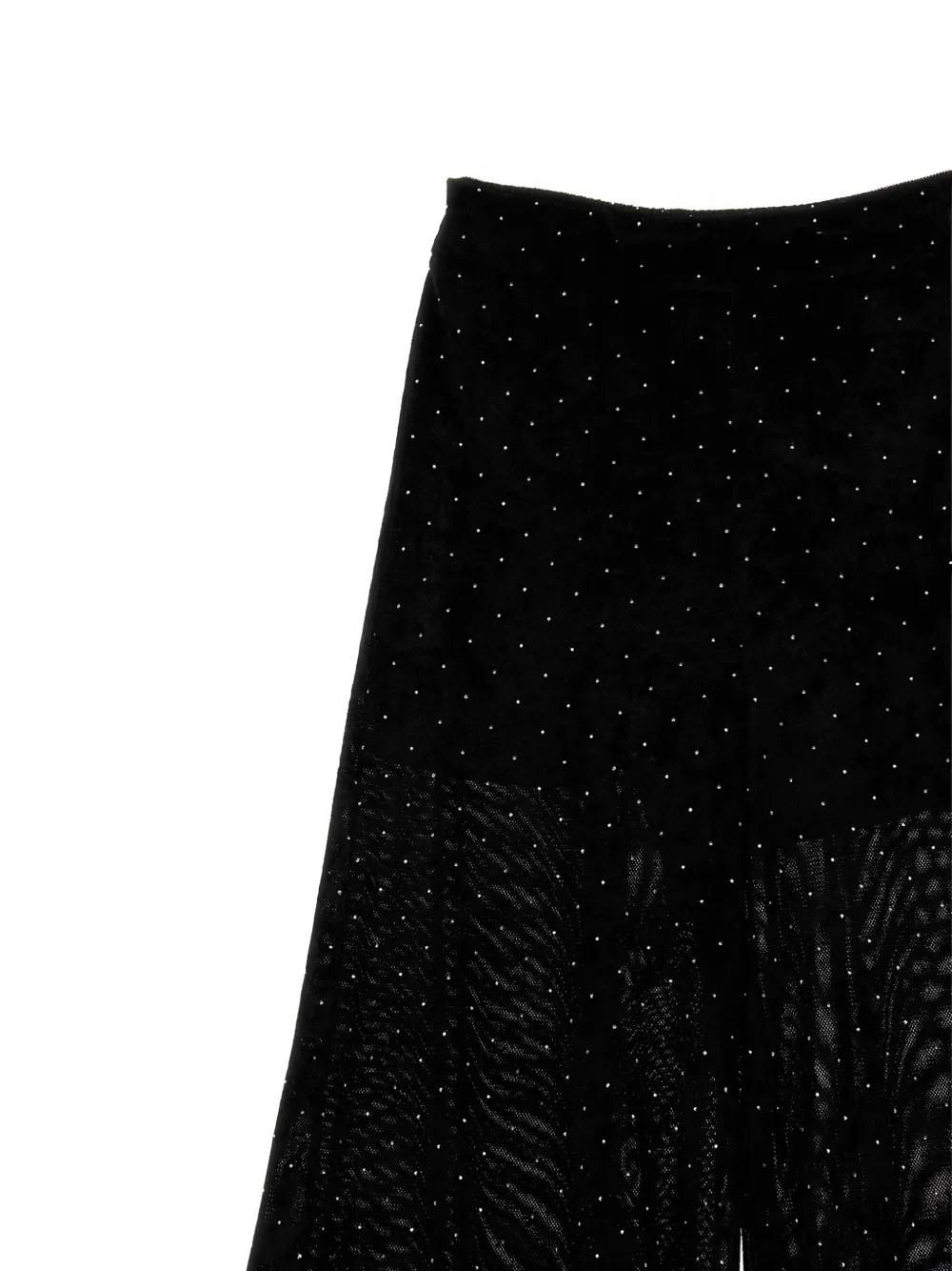 Philosophy Di Lorenzo Serafini Kids Broek verfraaid met stras en mesh vlakken Zwart