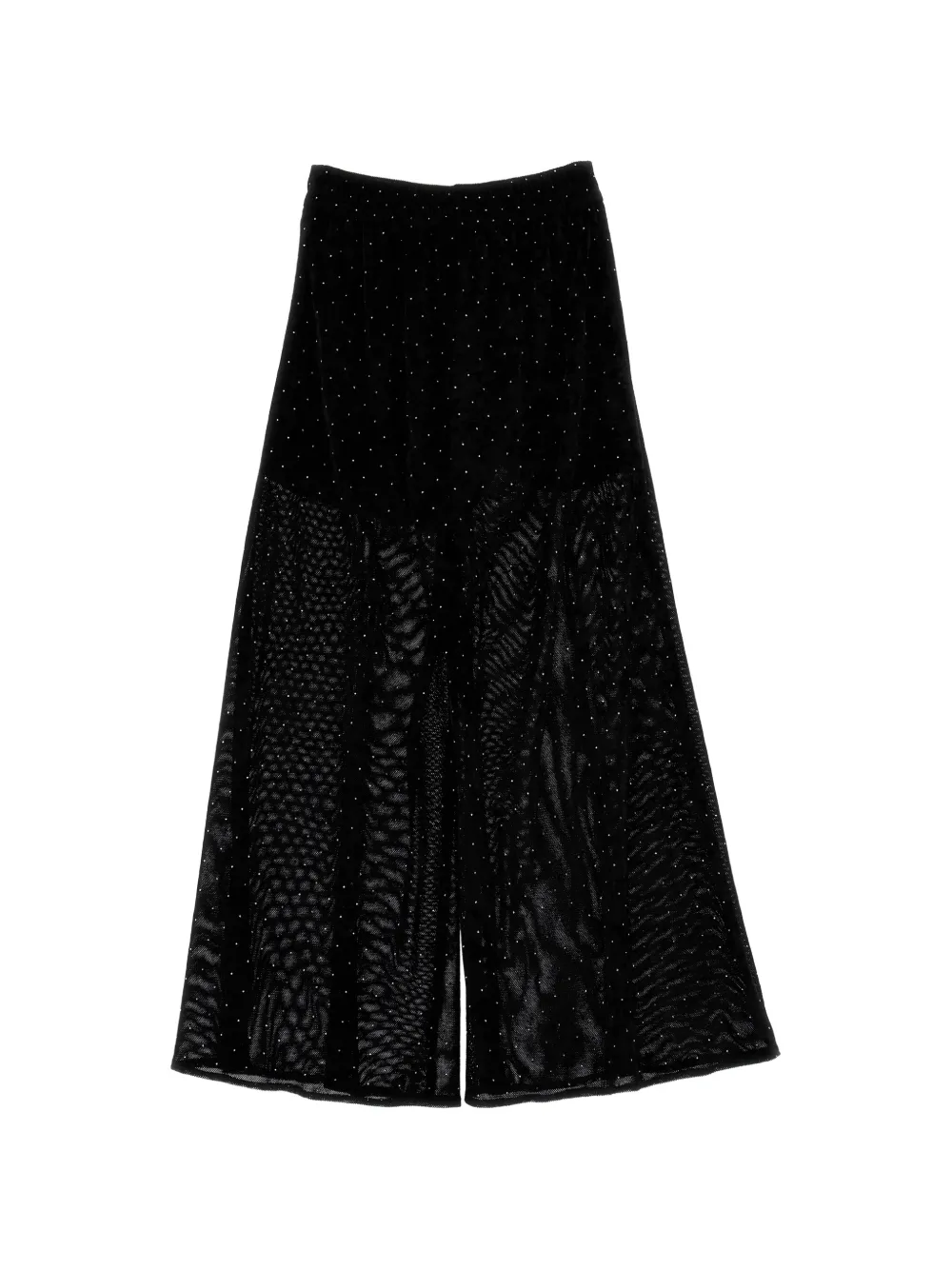 Philosophy Di Lorenzo Serafini Kids Broek verfraaid met stras en mesh vlakken Zwart