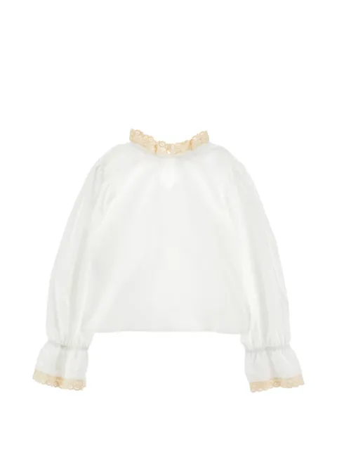 Philosophy Di Lorenzo Serafini Kids blusa con ribete de encaje