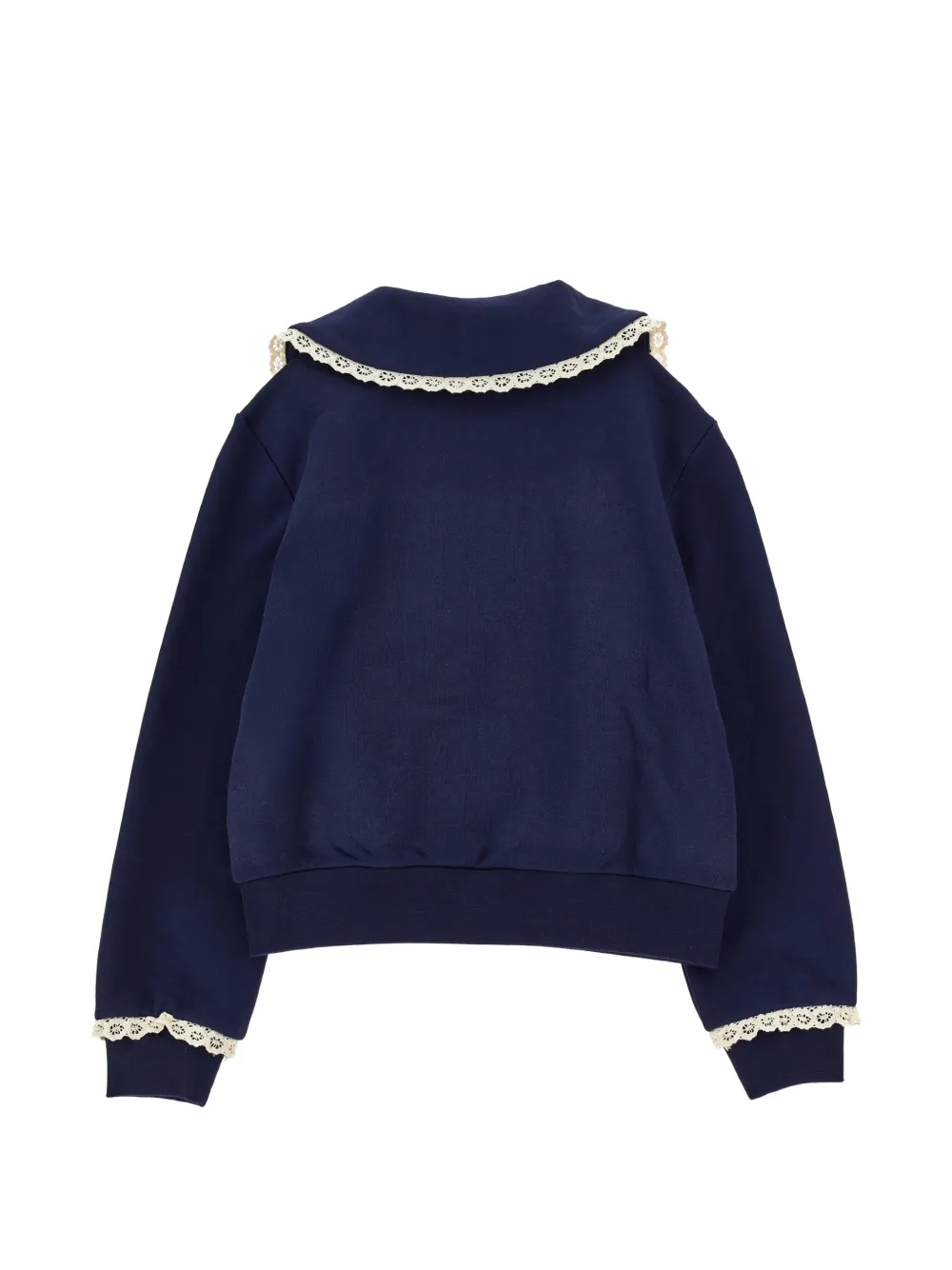 Philosophy Di Lorenzo Serafini Kids Trui met Peter Pan kraag en rits Blauw