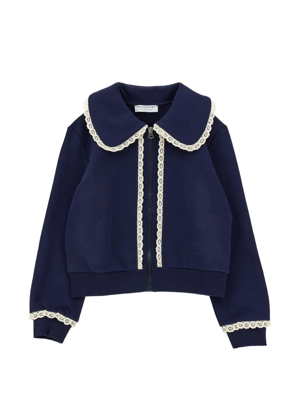 Philosophy Di Lorenzo Serafini Kids Maglione con zip Peter Pan - Blu