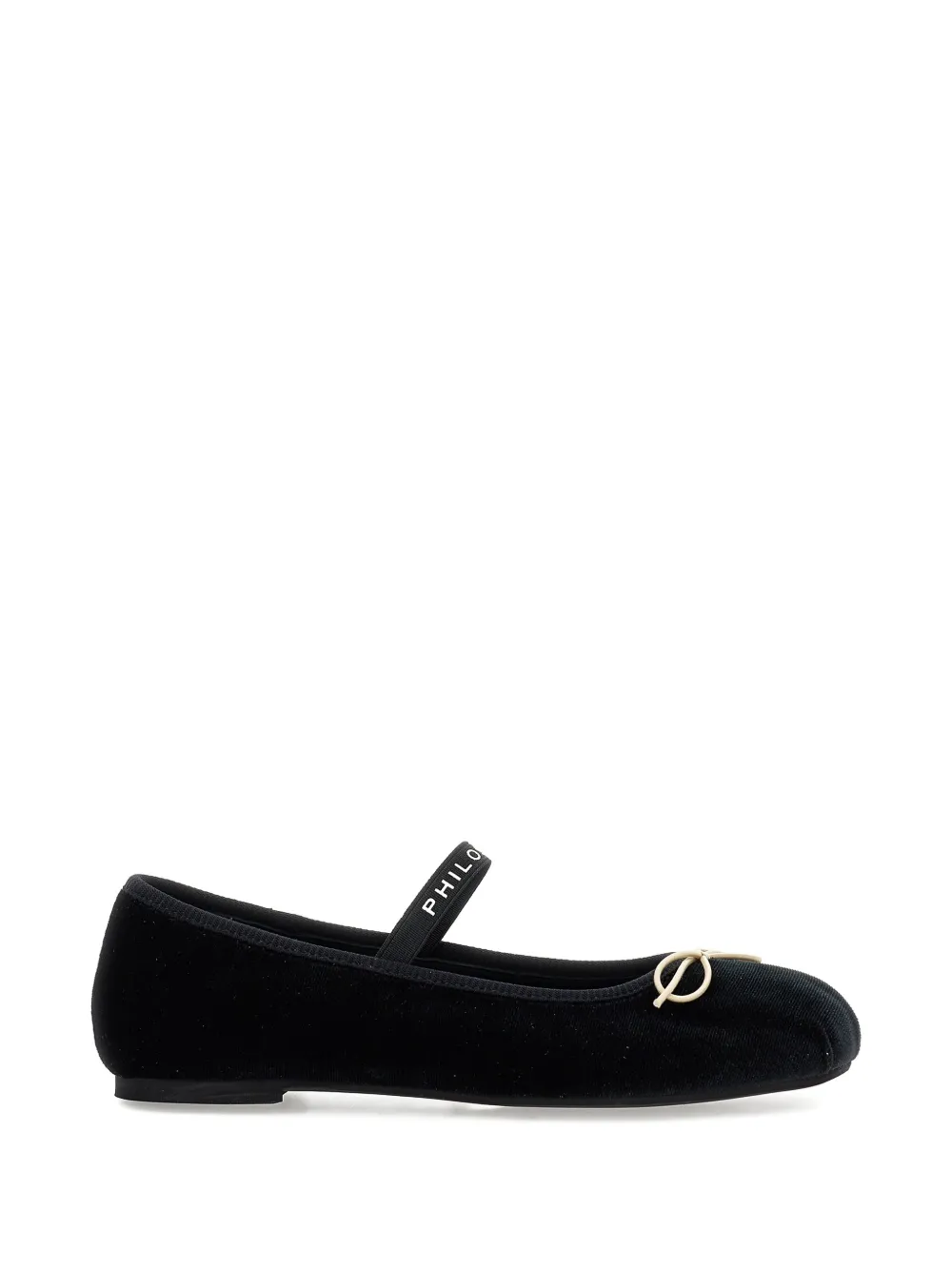 Philosophy Di Lorenzo Serafini Kids Ballerina's met strikdetail en logobandje Zwart