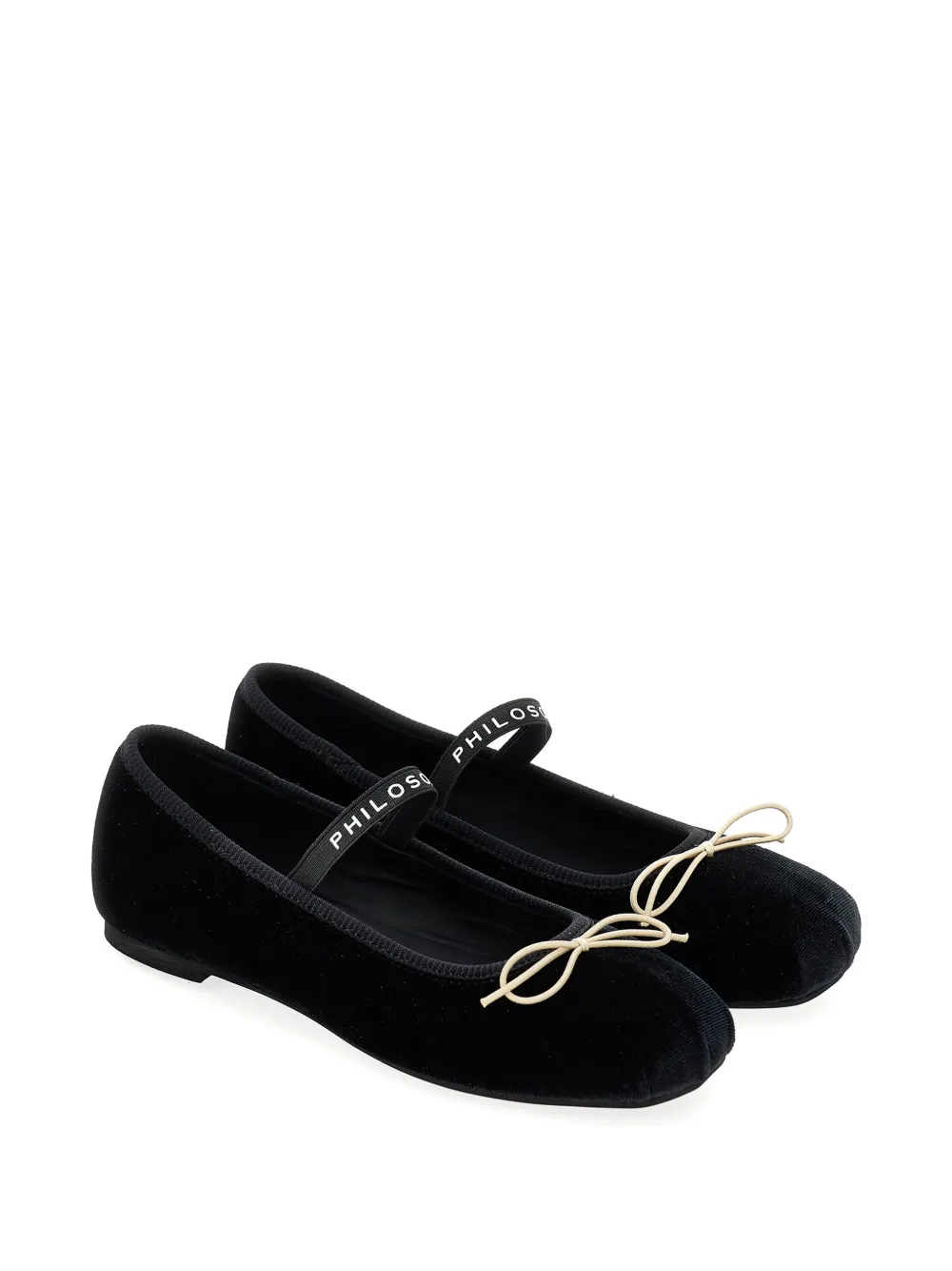 Philosophy Di Lorenzo Serafini Kids Ballerine con fiocco - Nero