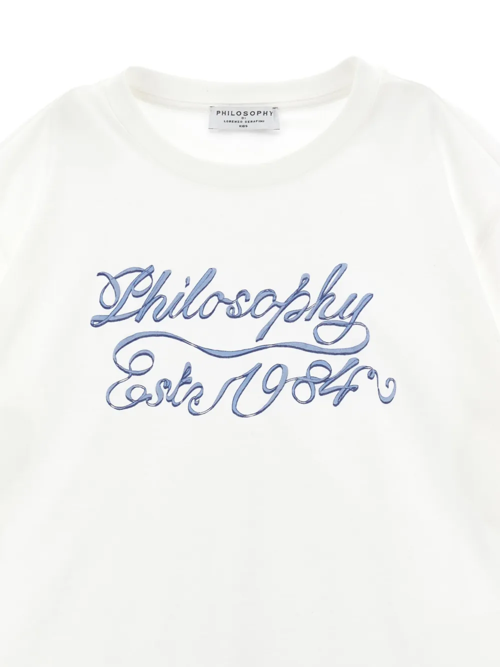 Philosophy Di Lorenzo Serafini Kids T-shirt met logoprint Wit
