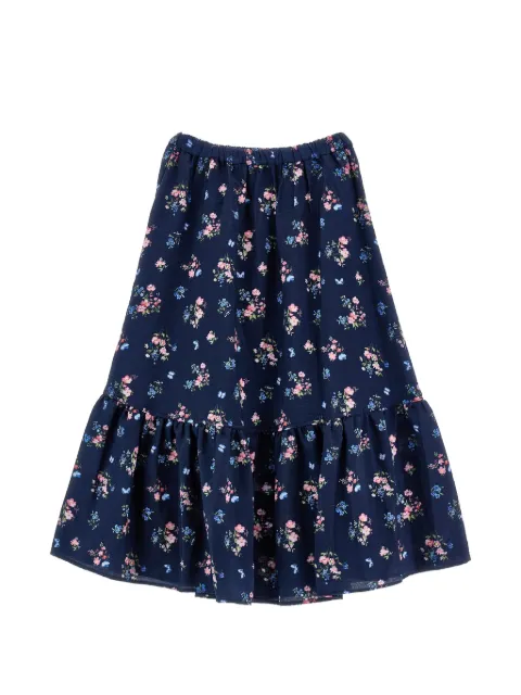 Philosophy Di Lorenzo Serafini Kids floral-print ruffled skirt