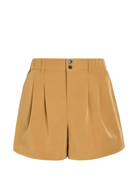 Varley pleated belt-loop shorts