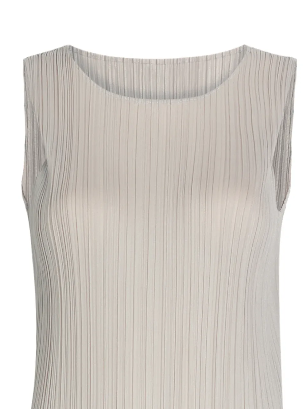 Pleats Please Issey Miyake Mouwloze midi-jurk Grijs