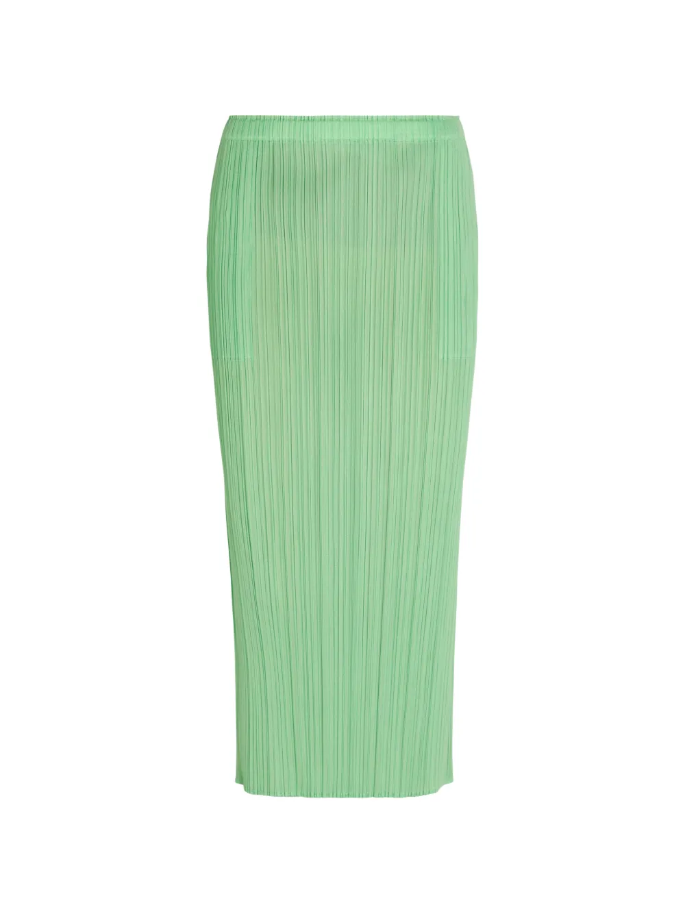 Issey Miyake pleated maxi skirt - Verde