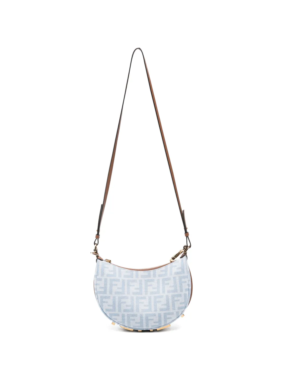 FENDI Mini Fendigraphy FF-monogram cross body bag - Blu