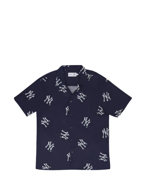 Aimé Leon Dore X New York Yankees Logo-print Shirt in Blue