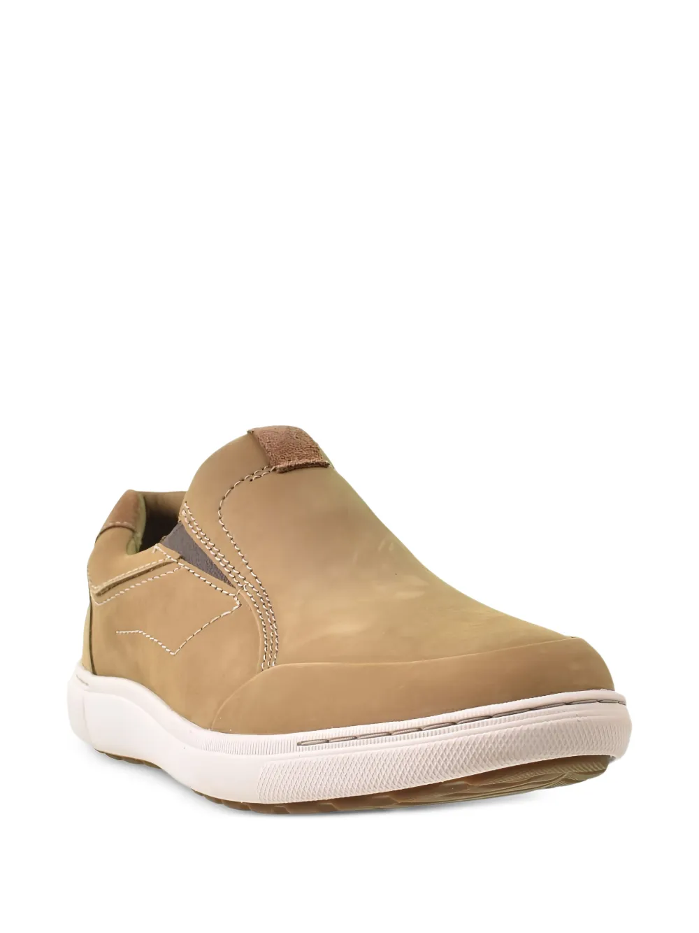 Clarks Originals Mapstone Step leren slip-on sneakers Beige