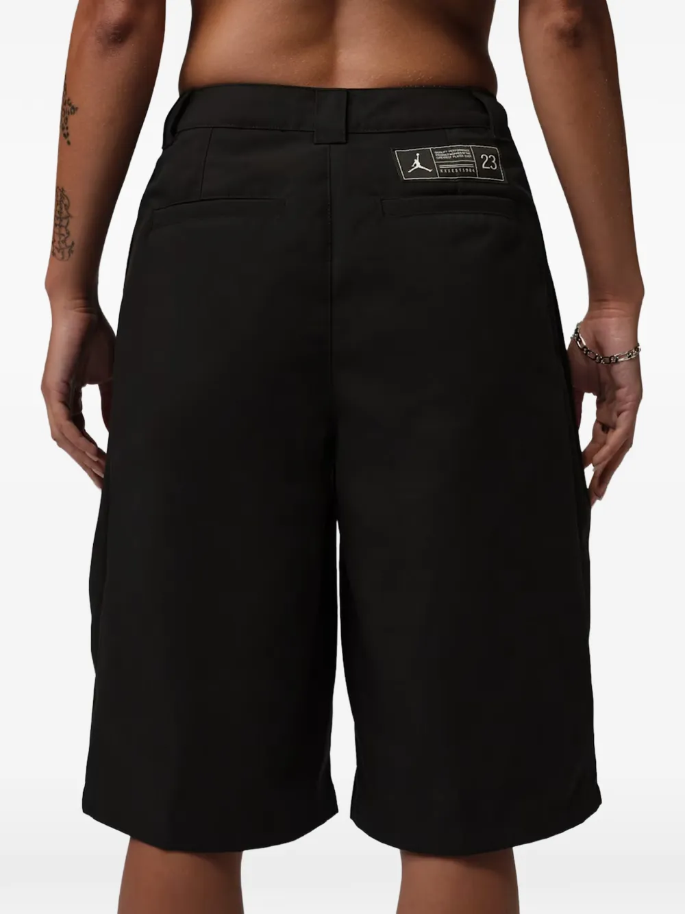 Jordan Flight midi-shorts met logopatch Zwart