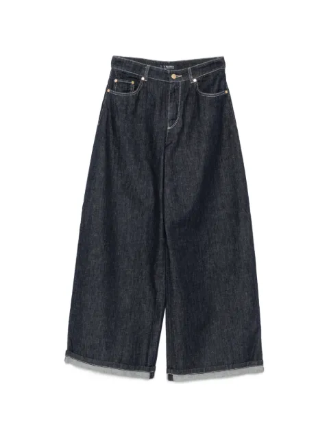 'S Max Mara jeans anchos con dobladillo vuelto