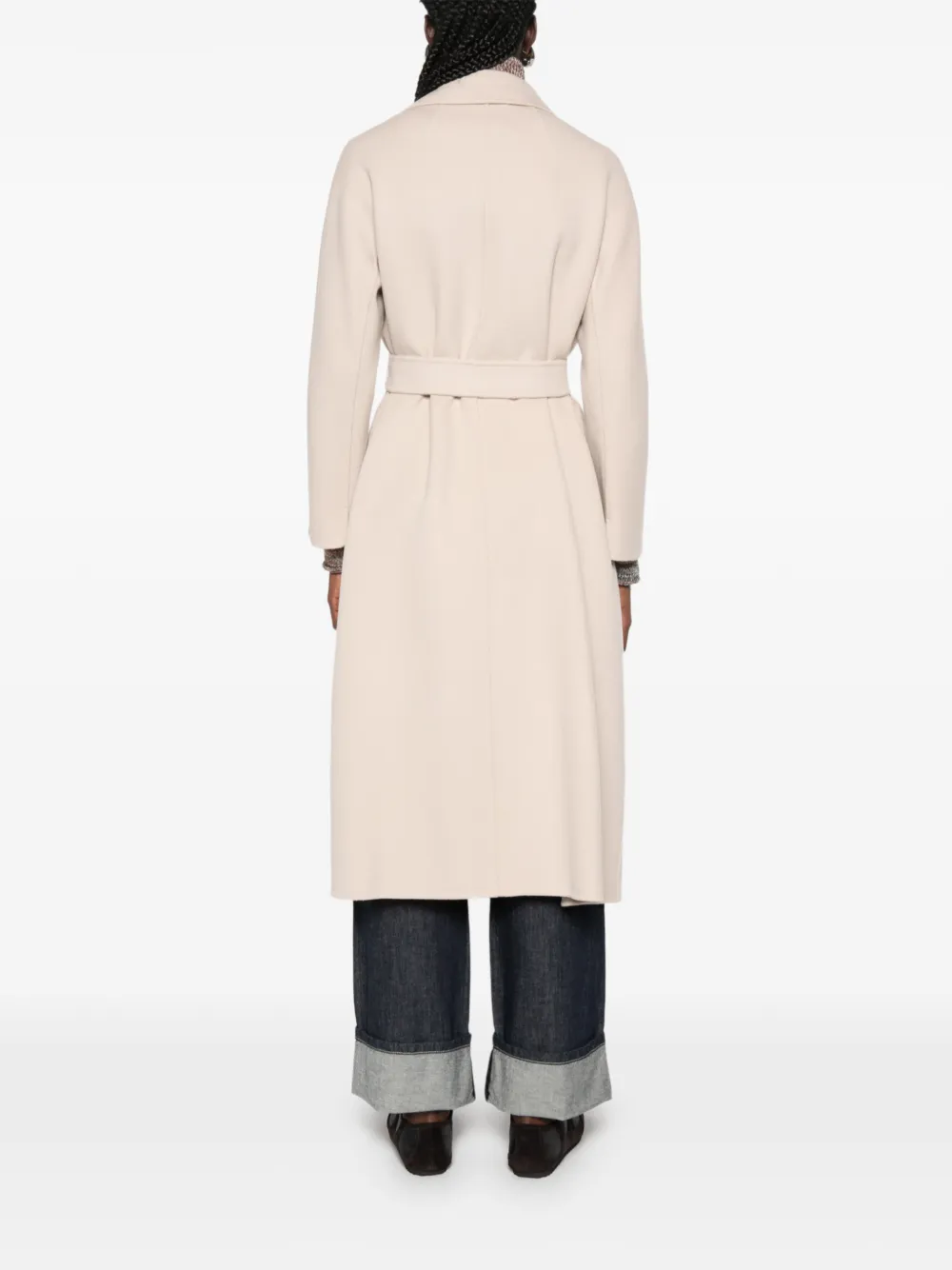 'S Max Mara Jas met ceintuur en revers Beige
