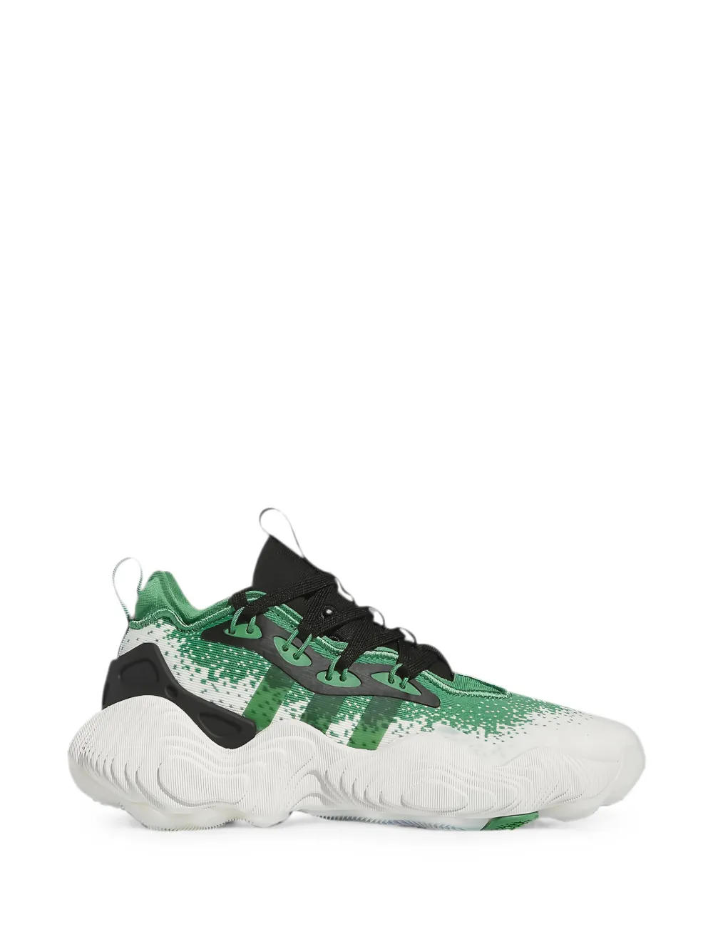 adidas Kids Sneakers Trae Young 3 Off White/Preloved Green/Core Black - Bianco