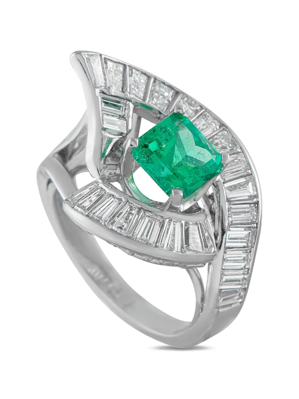 LB Exclusive emerald and diamond ring - Argento