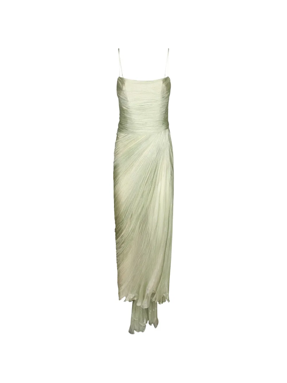 Maria Lucia Hohan plissé-effect draped maxi dress - Verde