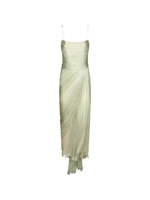 Maria Lucia Hohan plissé-effect draped maxi dress
