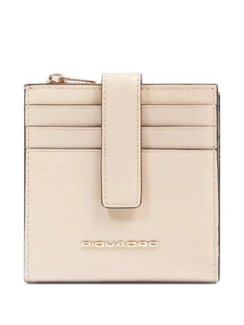 PIQUADRO logo-plaque leather cardholder