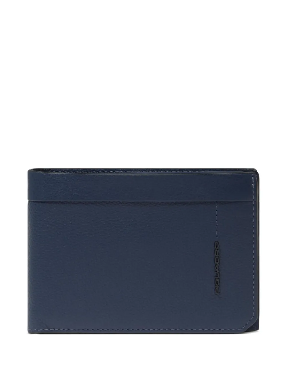 PIQUADRO logo-lettering leather wallet - Blau
