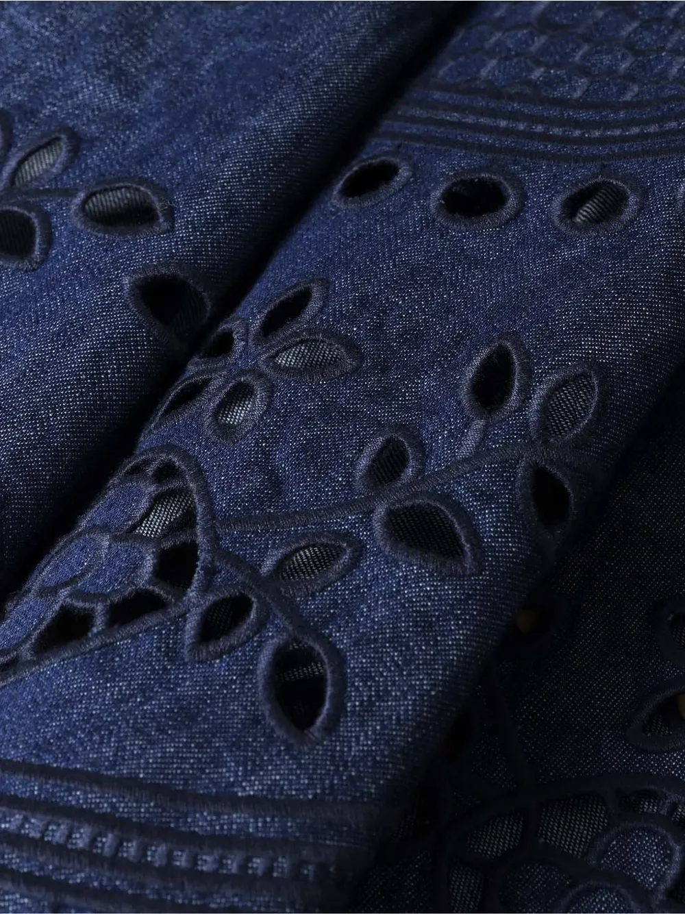 ZIMMERMANN Broderie midi-jurk Blauw