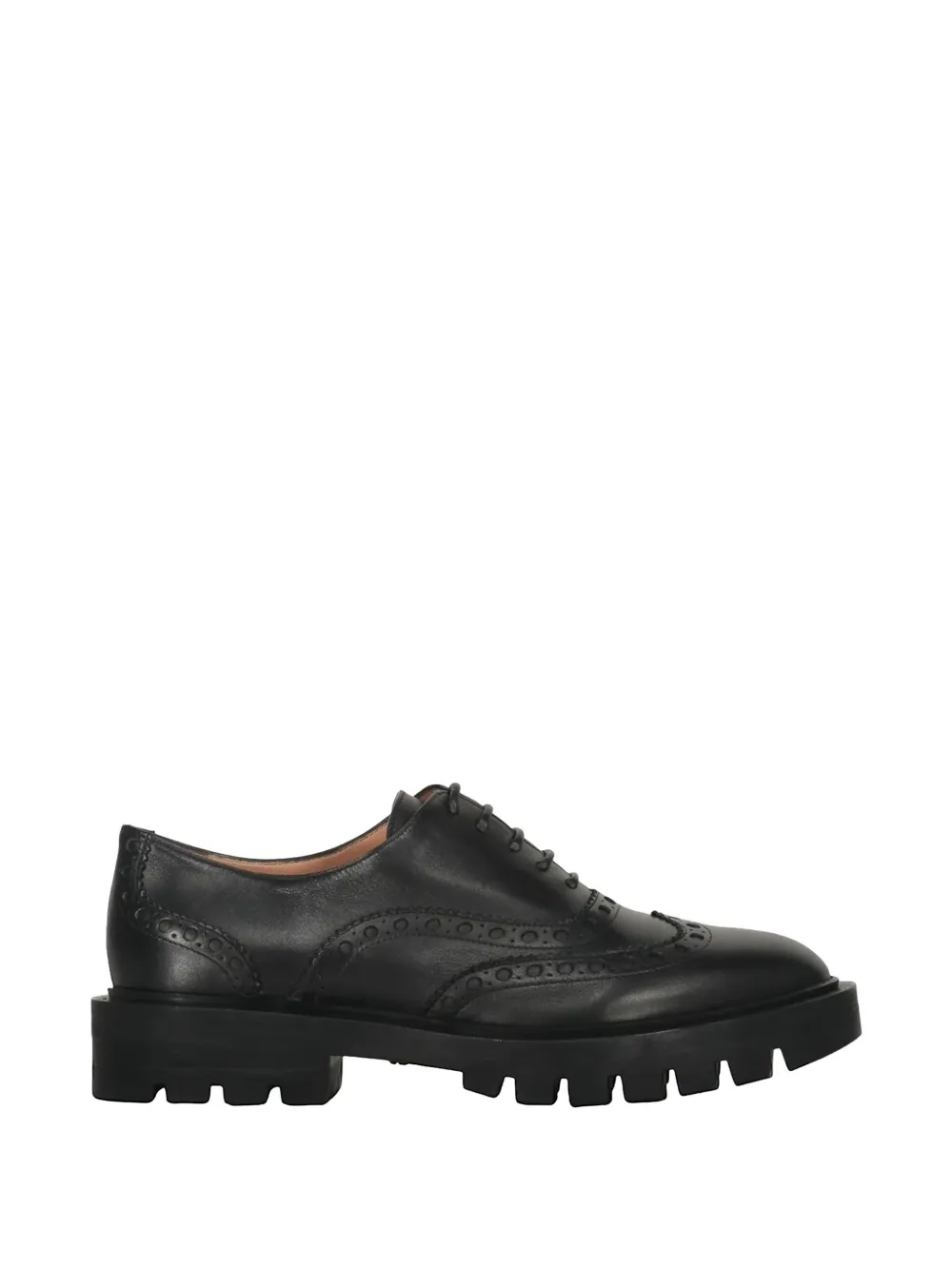 Santoni brogue-detail brogues shoes Zwart