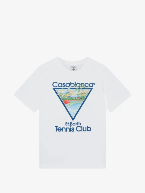 Casablanca St. Barth Tennis Club graphic-print T-shirt