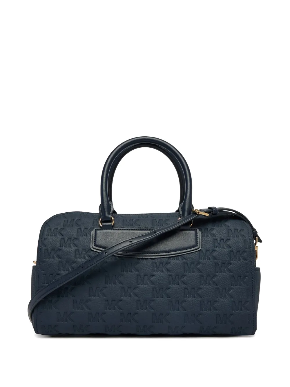 Michael Kors Medium Jet Set Travel leren reistas met logo-reliëf Blauw