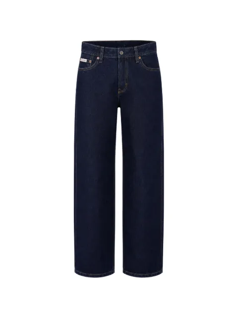 Calvin Klein 90s logo-patch jeans