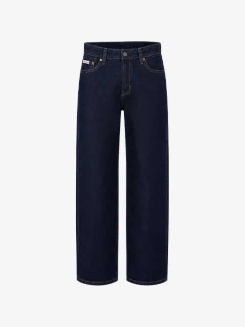 Calvin Klein 90s logo-patch jeans