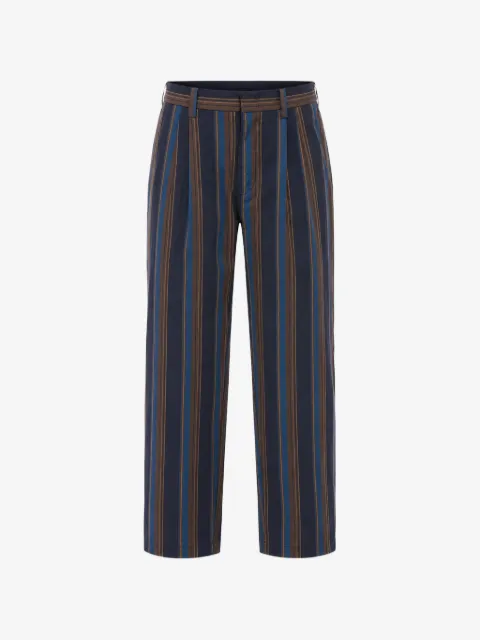 Viktor & Rolf Bayadere-pattern pleated trousers