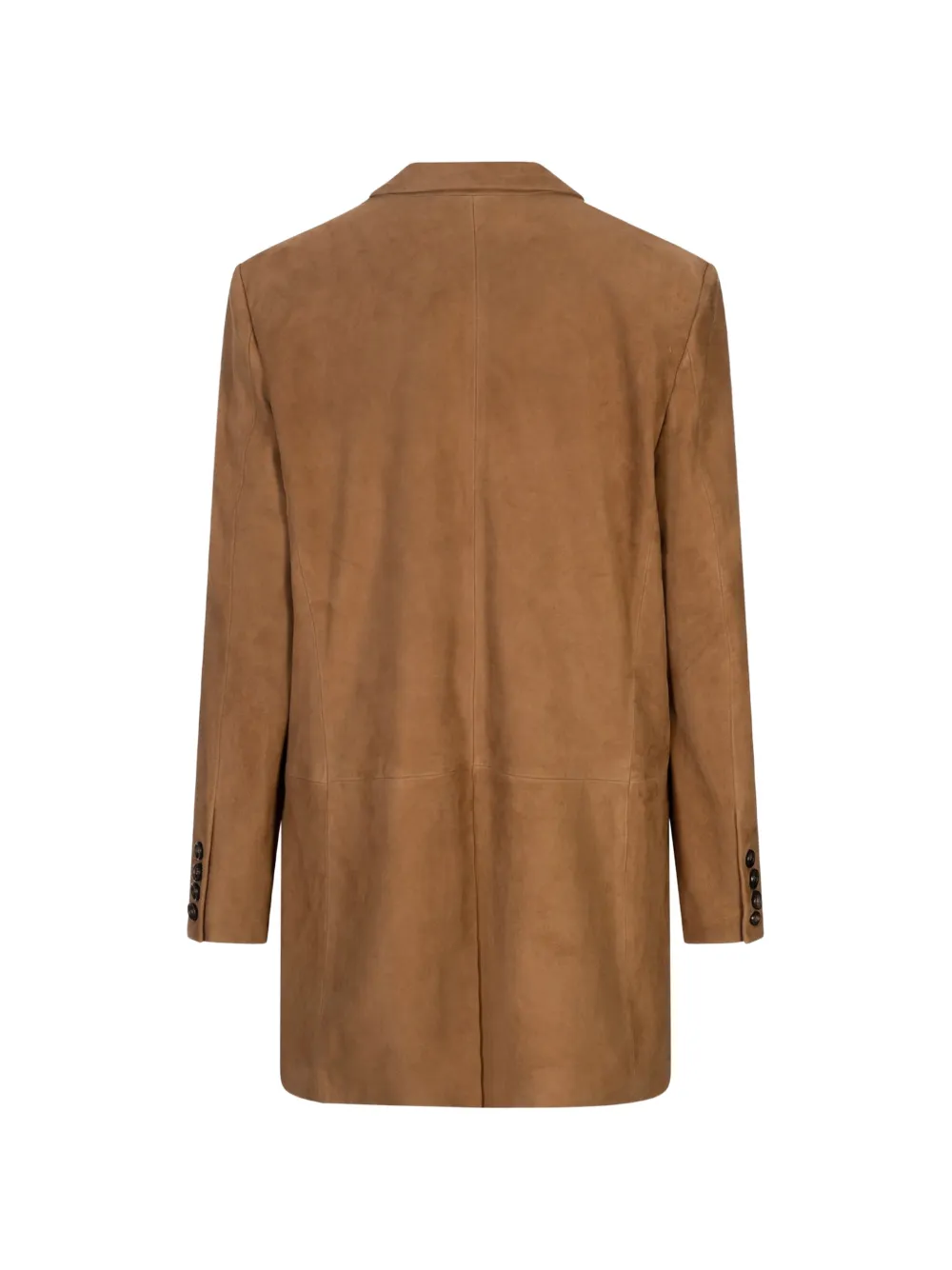 Giuseppe Di Morabito Suède blazer met knoopsluiting Bruin