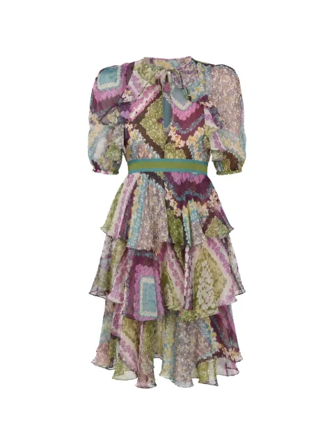 DSQUARED2 ruffled belted mini dress