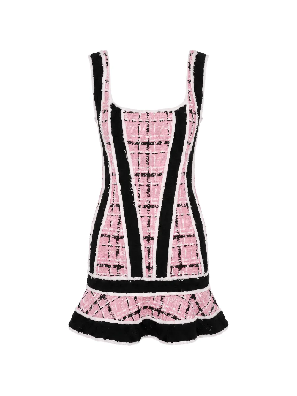 DSQUARED2 ruffled-hem mini dress - Rosa