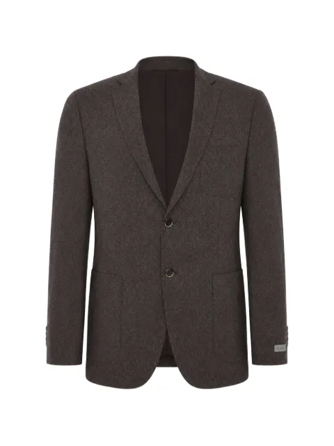 Corneliani patch-pockets long-sleeve blazer