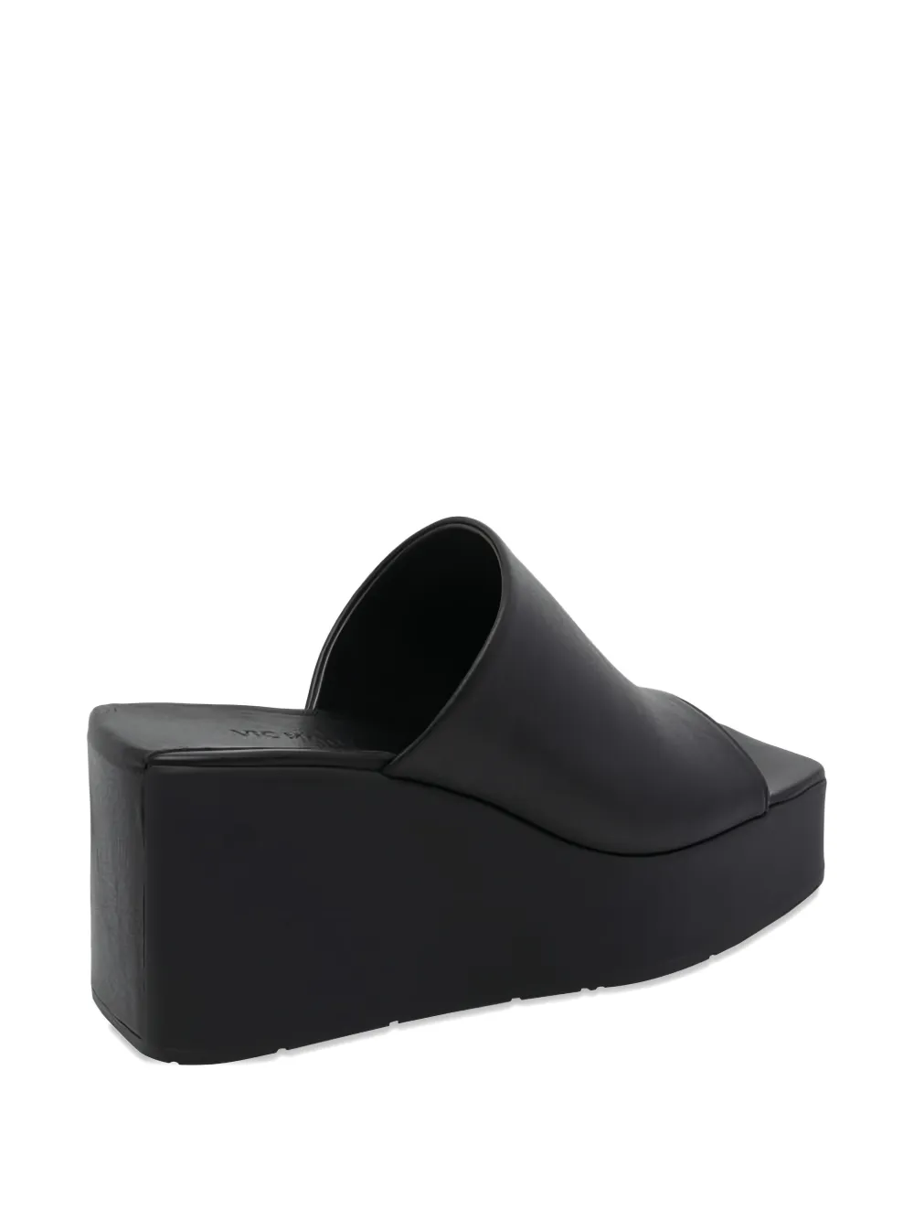Vic Matie K10_Block platform wedge sandals Zwart