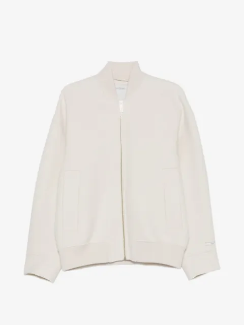 Sportmax ribbed-trim zip-up jacket