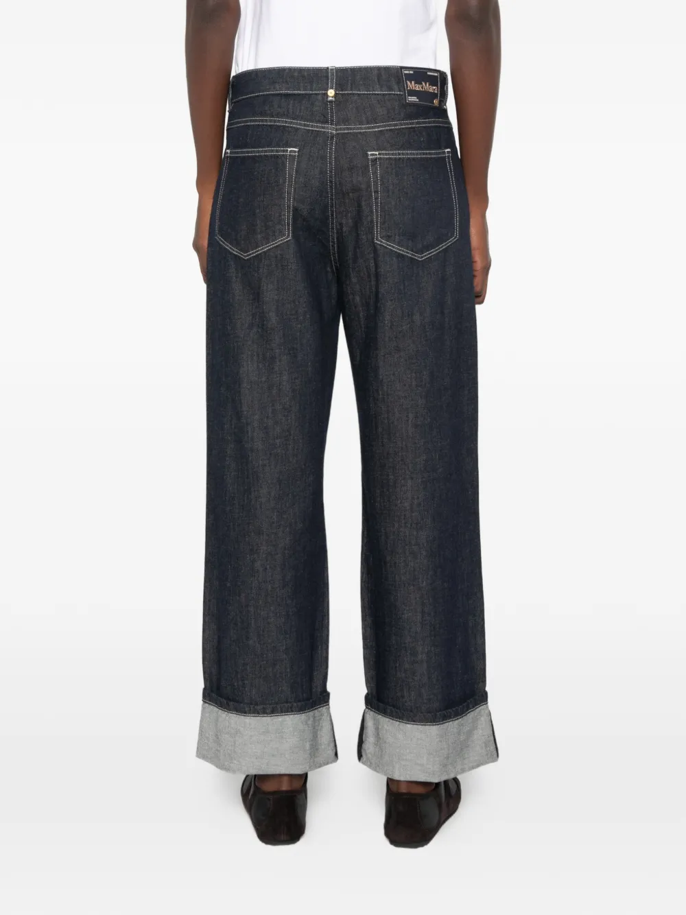 'S Max Mara Poggio jeans met omgeslagen pijpen Blauw