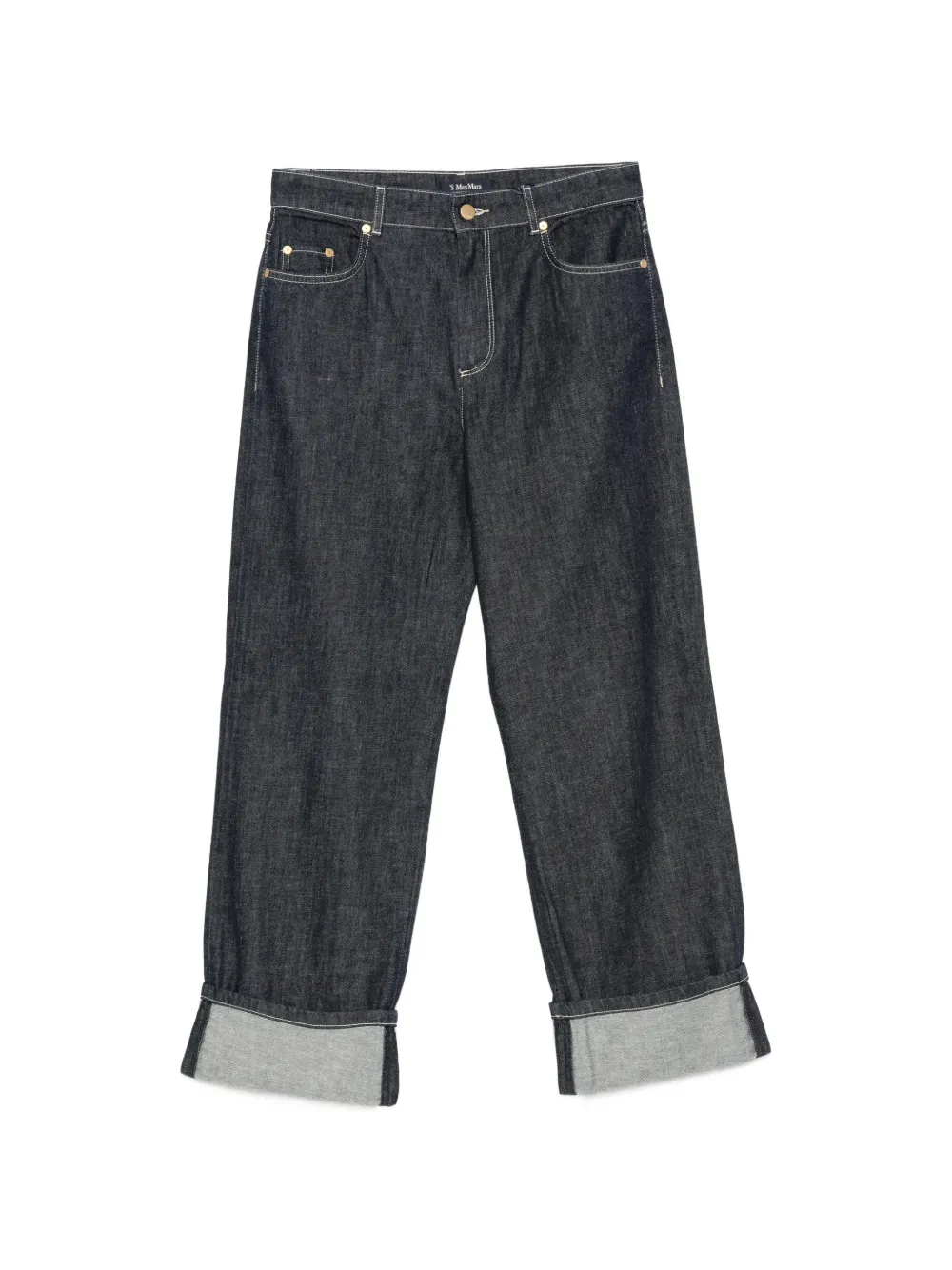 'S Max Mara Poggio turn-up cuff jeans - Blu