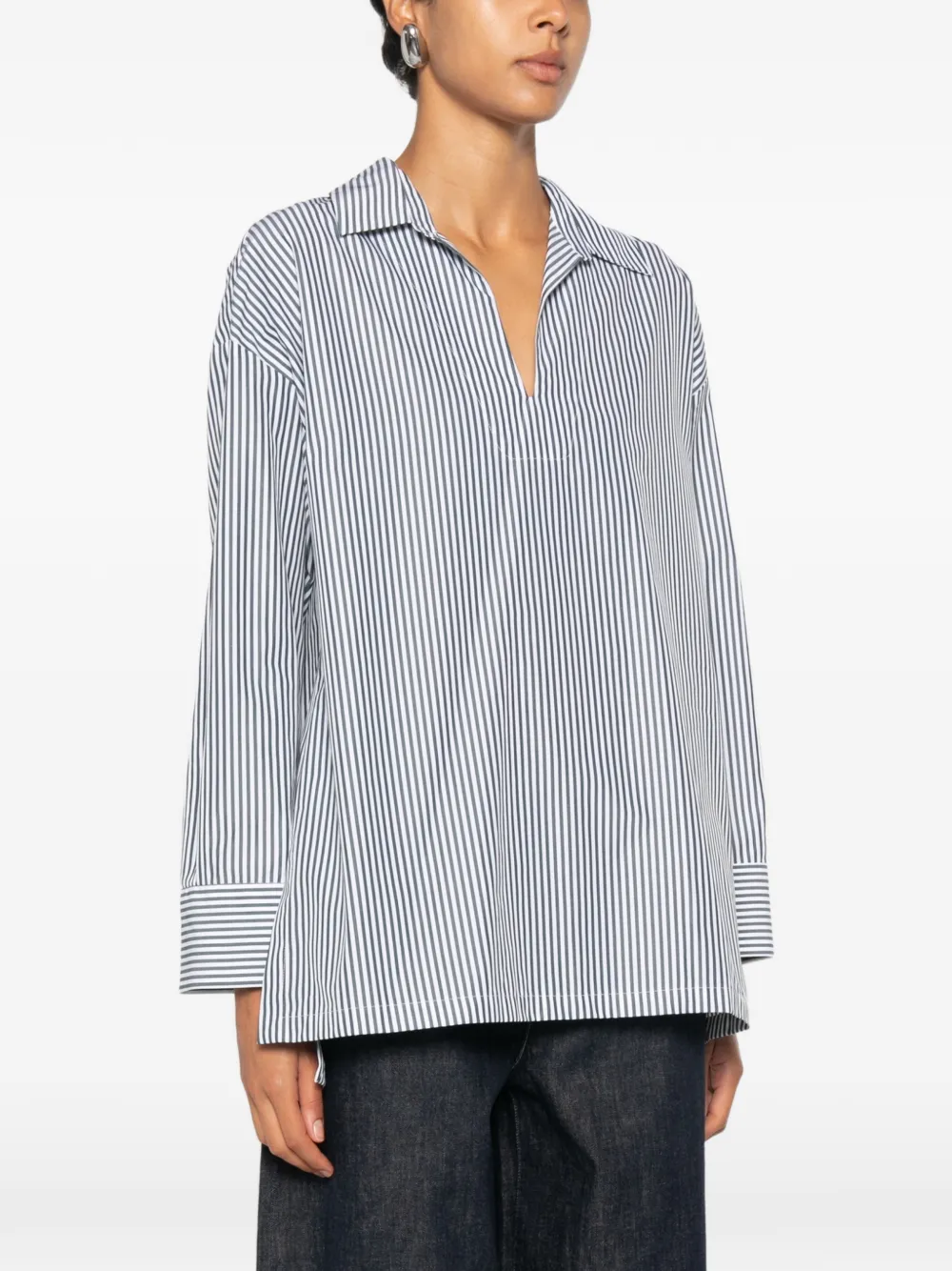 'S Max Mara Gestreept shirt met lange mouwen Groen