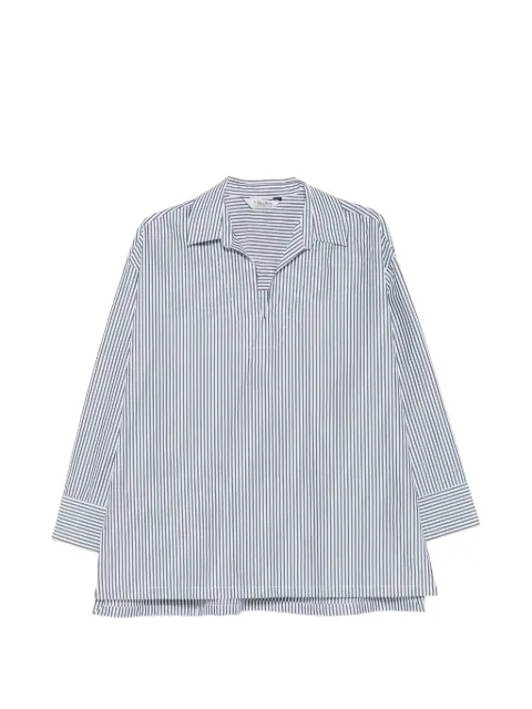 'S Max Mara vertical-stripe long-sleeve shirt