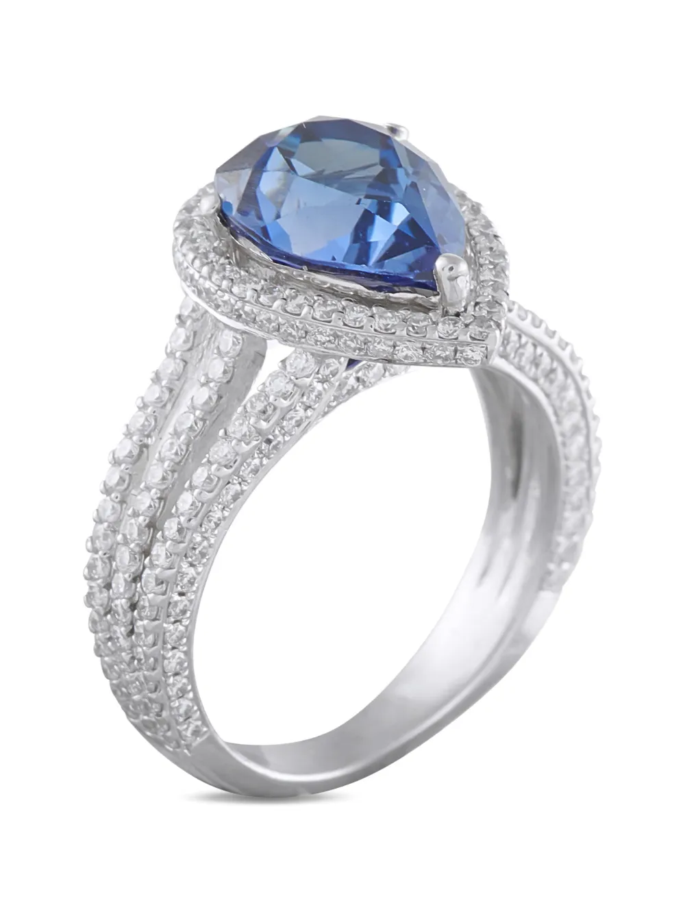 LB Exclusive sapphire and diamond ring - Argento