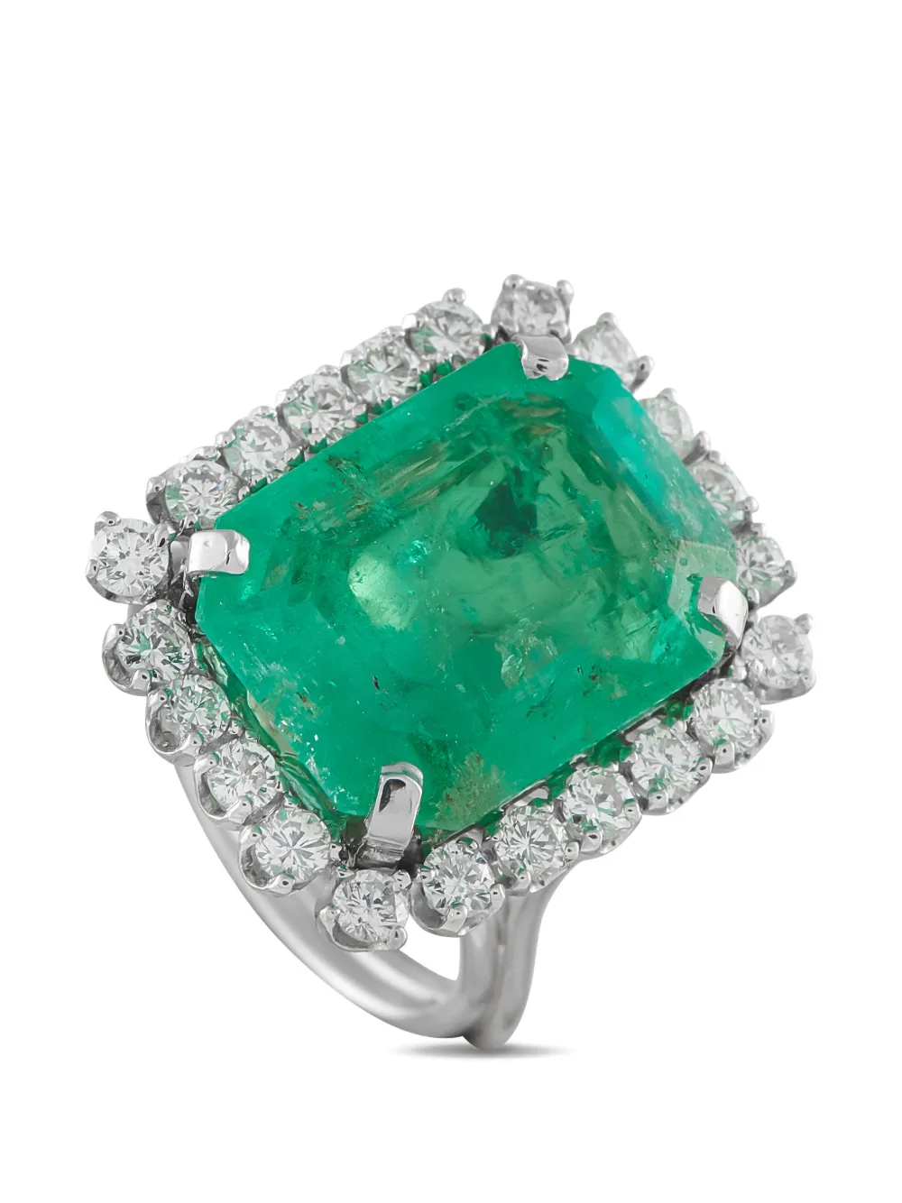 LB Exclusive emerald and diamond ring - Argento