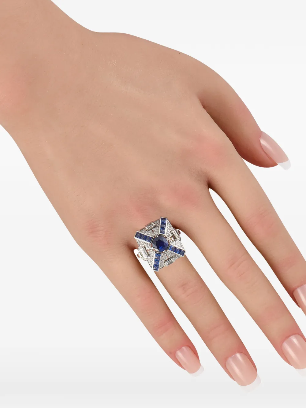 LB Exclusive sapphire and diamond ring - Argento