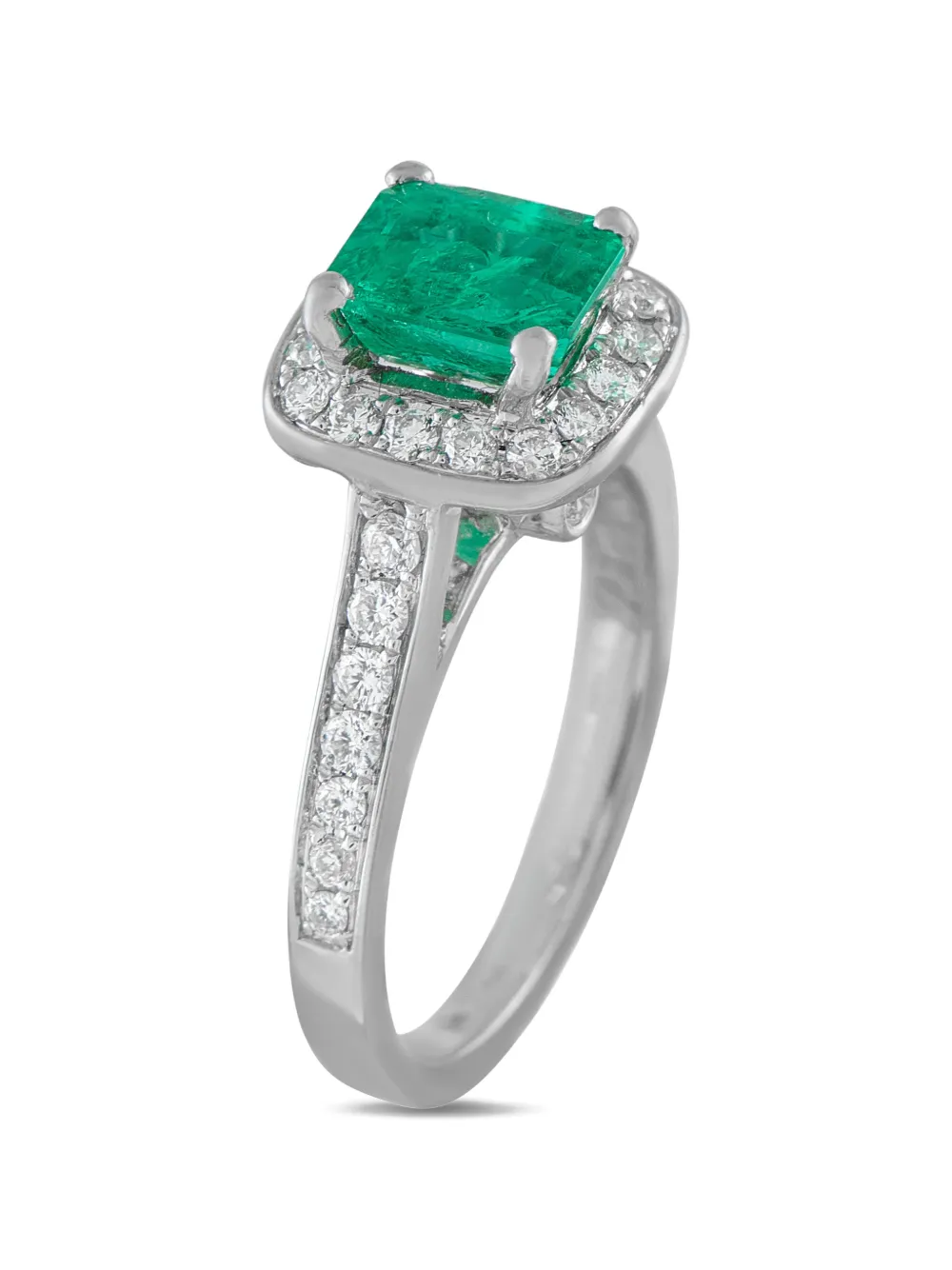 LB Exclusive emerald and diamond ring - Argento