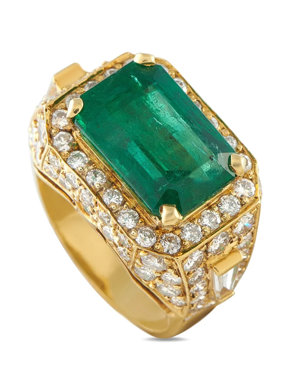 LB Exclusive emerald and diamond ring - Gold
