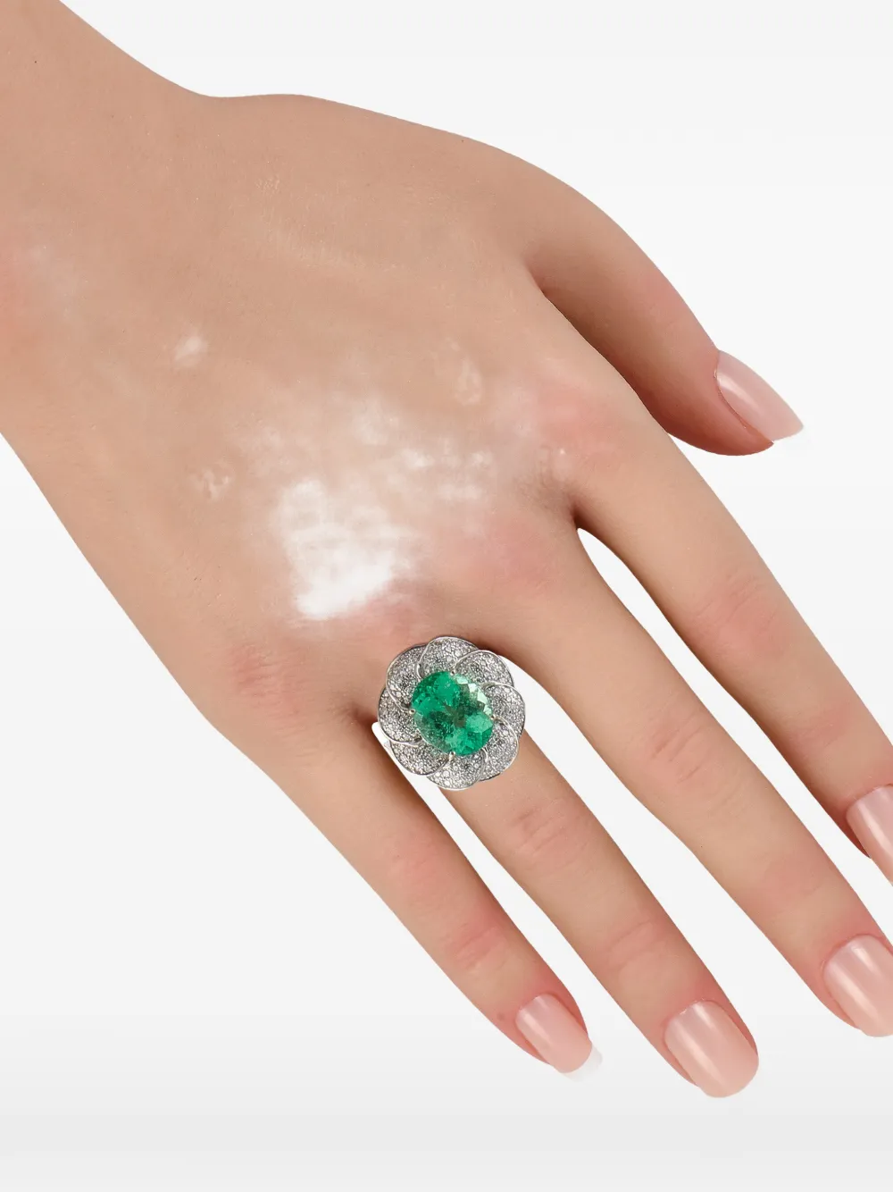 LB Exclusive emerald and diamond ring - Argento